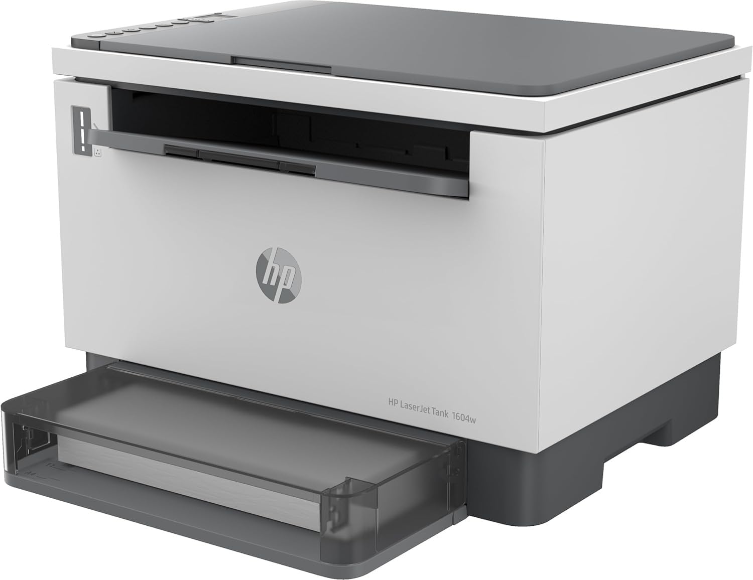 HP LaserJet Tank MFP 1604w 381L0A, Impresora Láser A4 Multifunción con Deposito de Toner, Impresión a Doble Cara Manual, Copiadora y Escaner, Wi-Fi, Smart App, Pantalla LCD Icon, Blanca y Negra