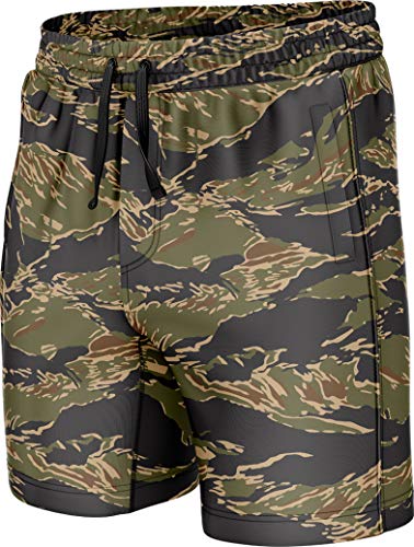 Jungle Tiger Camo Swim Trunks