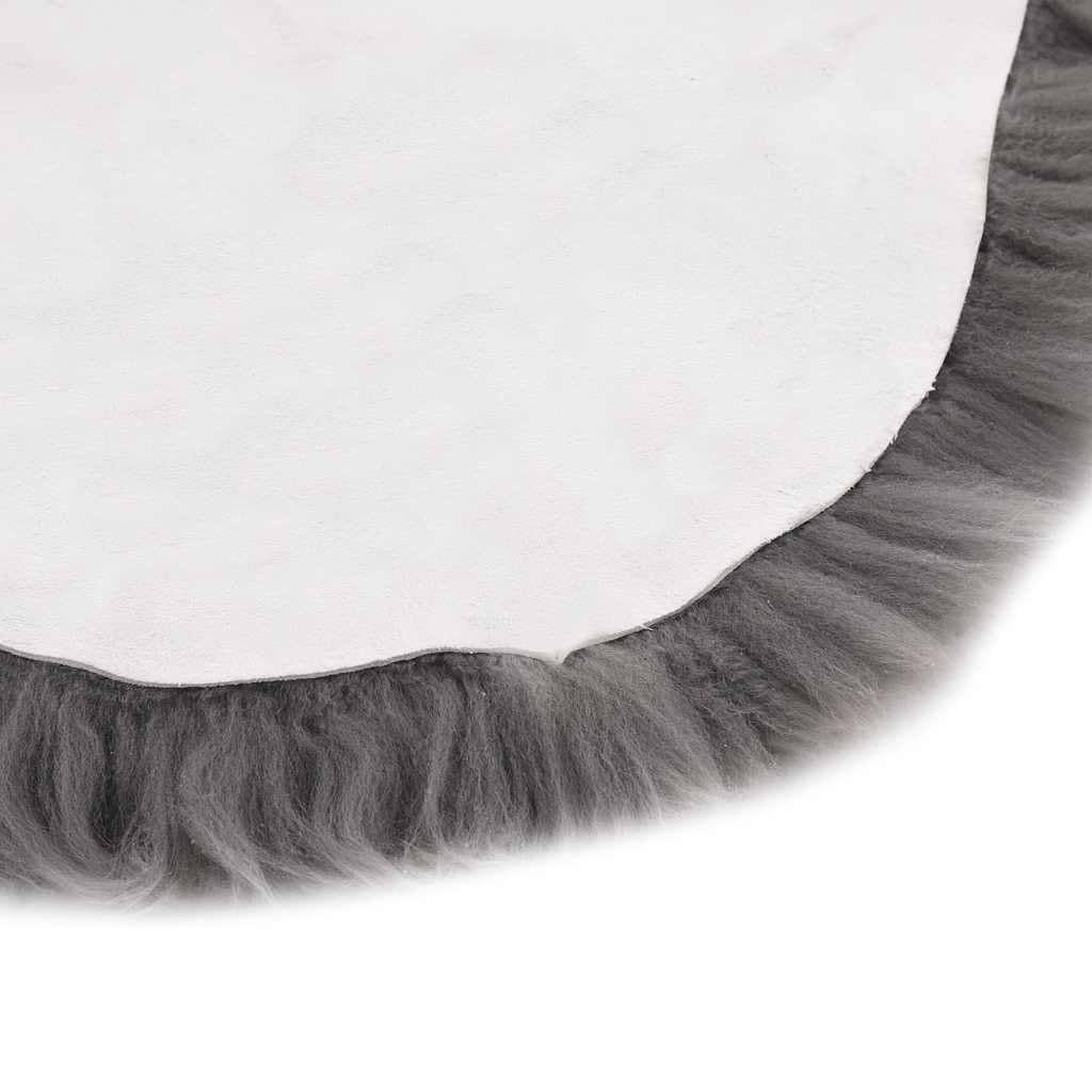 Tappeto in pelliccia di pecora grigio chiaro, 60 x 90 cm, a pelo lungo, per soggiorno, camera da letto, cameretta dei bambini, morbido, soffice, facile da pulire, antiscivolo, versatile