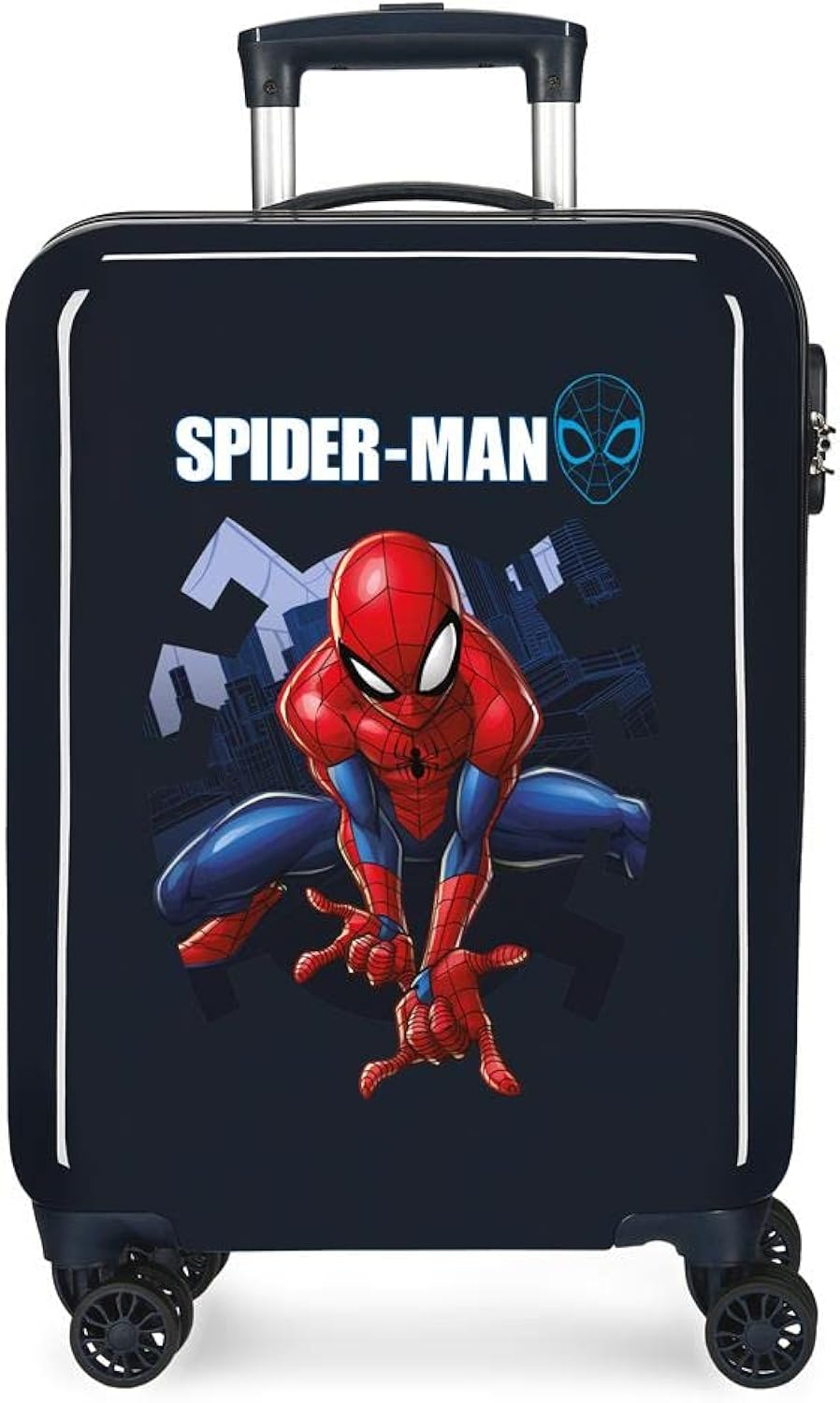 Marvel Spiderman Action, Trolley Rigido Cabina 55m Bambino, Blu (Blue), Bagaglio a Mano Marvel Spiderman Action, Trolley Rigido Cabina 55m Bambino, Blu (Blue), Bagaglio a Mano