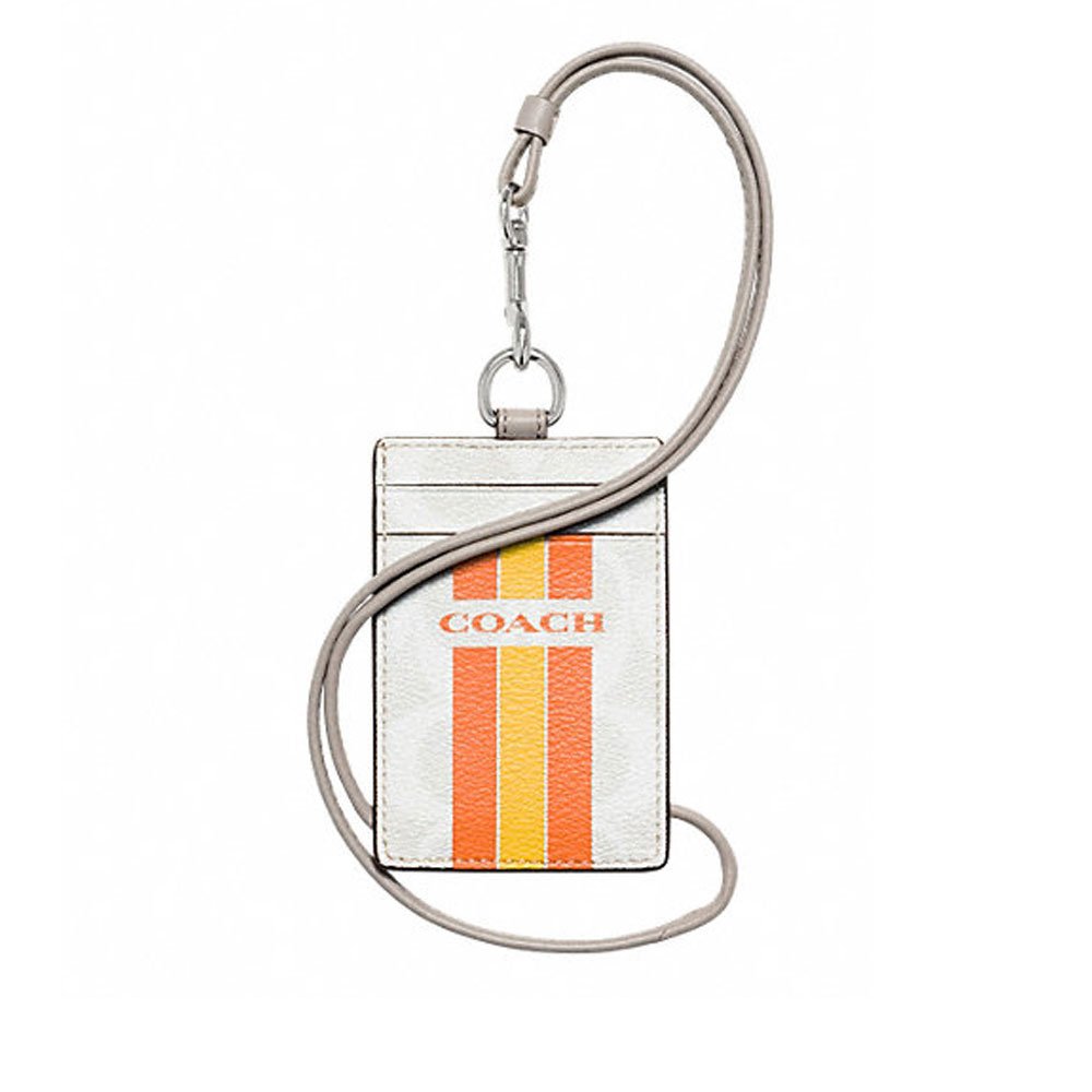 Amazon | Coach Varsity Lanyard IDケース チョーク オレンジ 66462