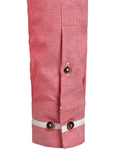 Image of ZEROYAA Mens Hipster Mandarin Collar Slim Fit Long Sleeve Casual Button Down Oxford Dress Shirt with Pocket