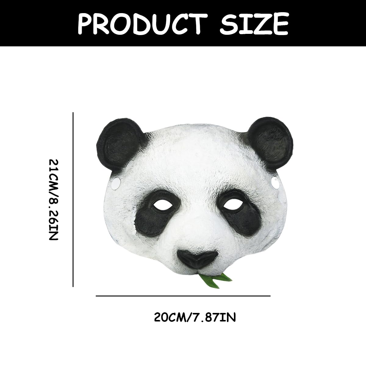 Máscara de Panda Animales Mask Costume Pro para la Fiesta de Disfraces de Halloween, Máscara para Adultos, Máscara de Animal Suministros para la fiesta de Halloween
