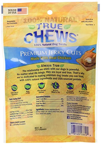 True Chews Premium Jerky Cuts Dog Treats, Chicken, 4 Ounce #TOP1