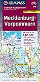 KOMPASS Großraum-Radtourenkarte 3702 Mecklenburg-Vorpommern, 1:125.000: 2 Karten im Set, reiß- und wetterfest, GPX-Daten zum Download (KOMPASS Großraum Fahrradkarte, Band 3702)