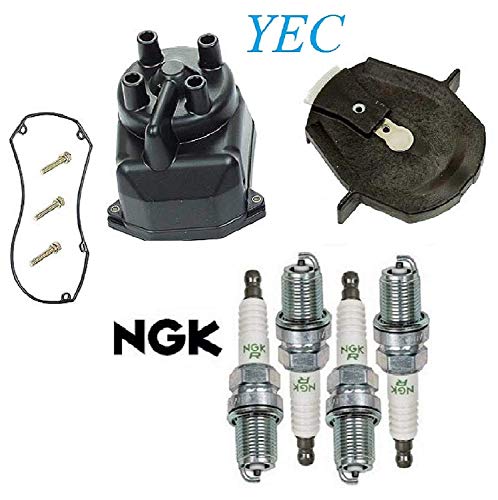 Tune Up Kit Cap Rotor Plugs FIT Honda Accord EX; LX; L4; 2.3L; F23A1 Eng; F23A4 Eng; V-Tec; w/Hitachi Dist 1998-1999 2001