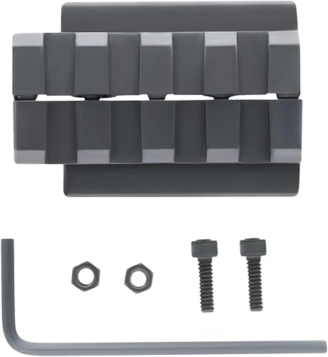 Gotical Adaptador de riel Wesson Sigma Picatinny de 4 ranuras ligero y duradero negro mate láser y linterna
