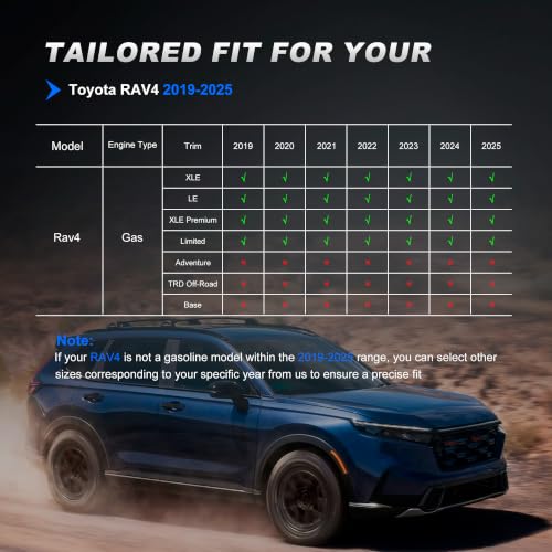 Image of AOMSAZTO Seat Covers for Toyota RAV4 2019 2020 2021 2022 2023 2024 2025