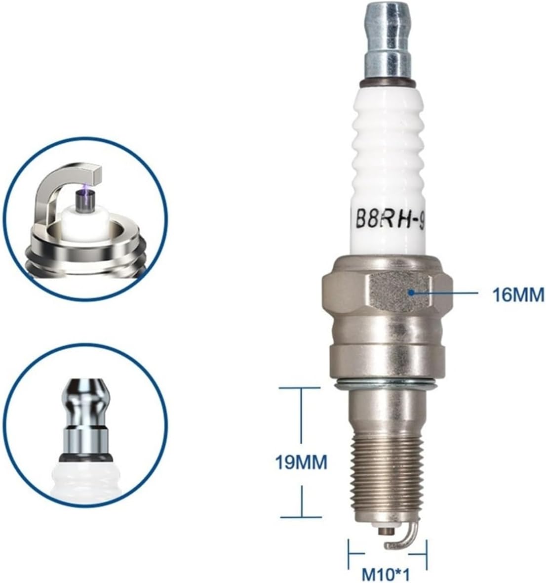 1 piece screw terminal common spark suitable for CR8-9 (5666) 98059-58916 U24FER9 spark B8RH-9
