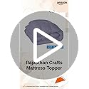 Image of Rajasthan Crafts Ultra Soft Microfiber Mattress Topper /Padding (Double Bed (72inch x 72inch), Grey)