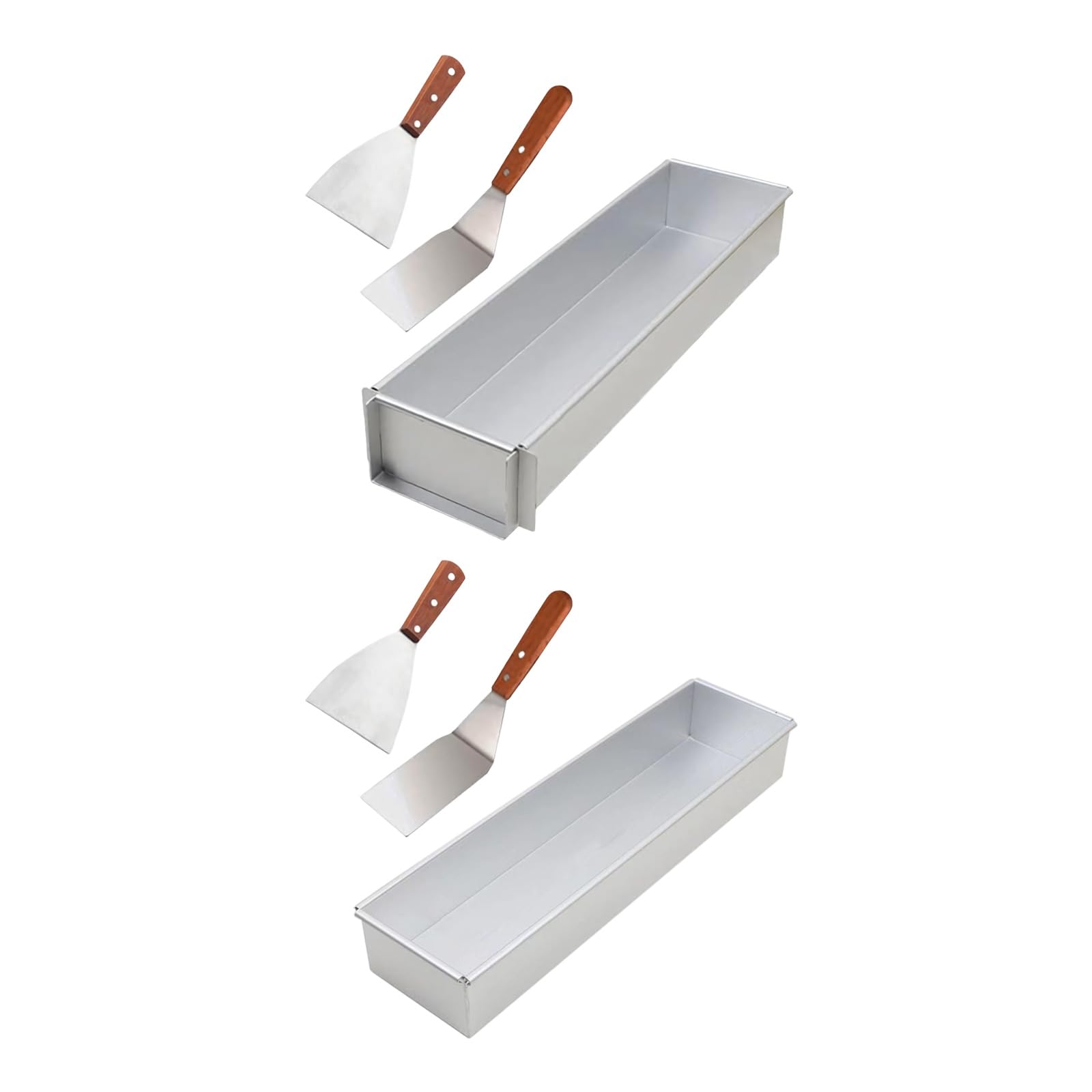 Cadre à gâteau Tiramisu en aluminium antirouille avec spatule incluse - Gadget de cuisine professionnel