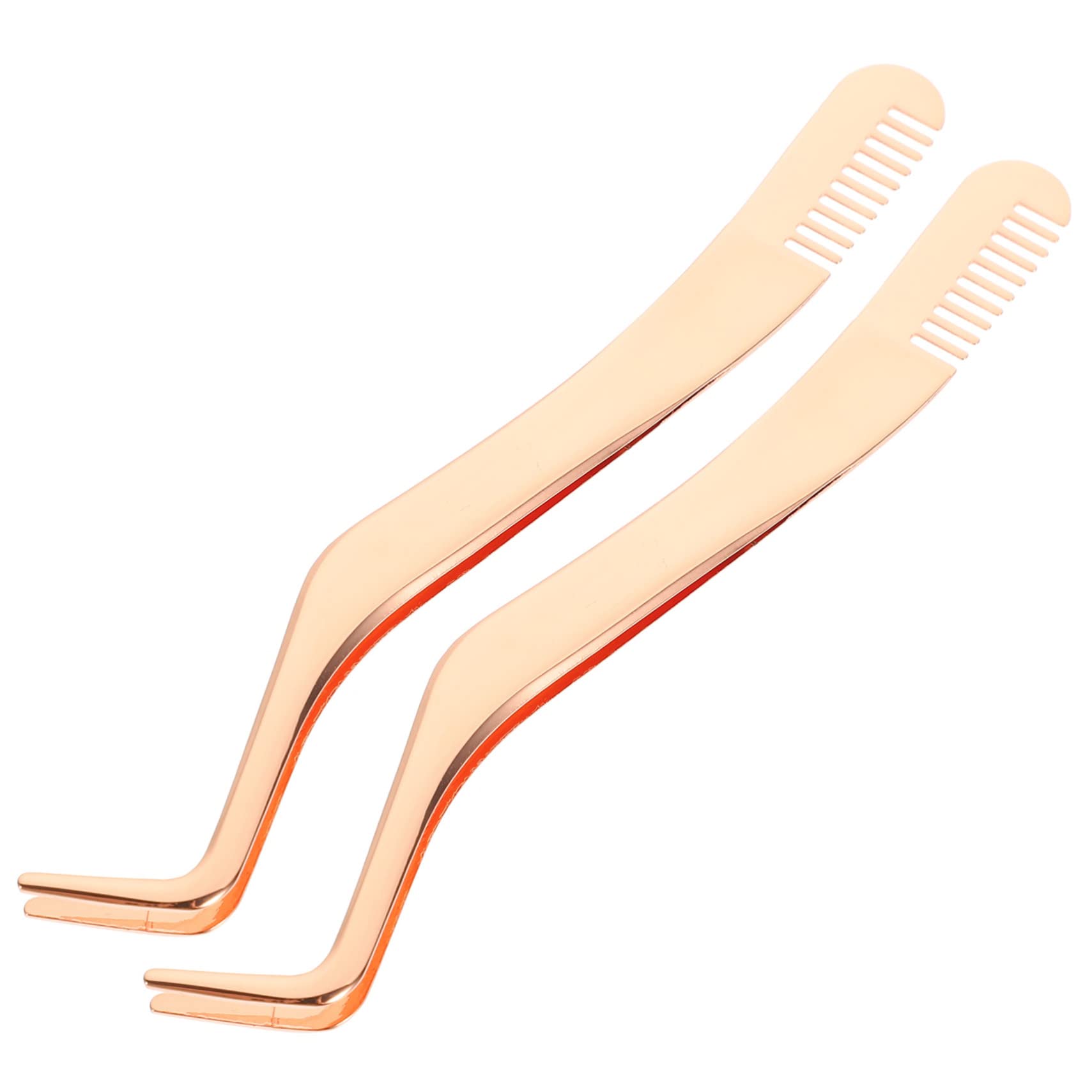 MAGICLULU 5 Set Di Pinzette Per Ciglia in Acciaio Inossidabile Set Di Pinzette Per Estensione Ciglia Strumento Applicatore Per Ciglia Finte 2 Pezzi*5