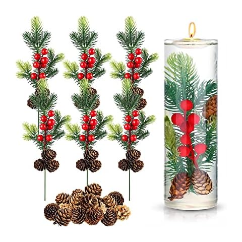 Mikcrosco Christmas Vase Filler Floating Pearls for Vases, Filler Floating Pearls Candy Cane, Christmas Flameless Floating Candy, Water Gel Beads for Vases, Christmas Party Decoration Cover