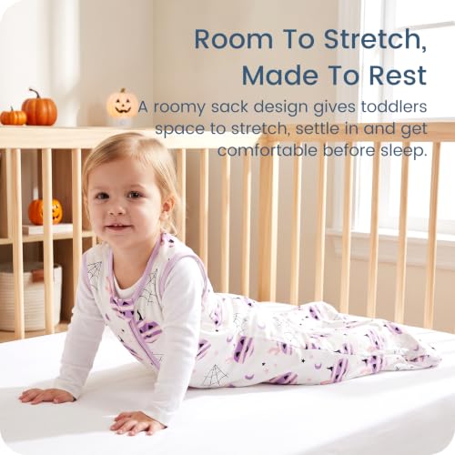 Image of Toddler Sleep Sacks 2T-3T-4T, 0.5 TOG Light Summer Wearable Blankets, Extra Long XL Sleeping Bags, 2 Pack