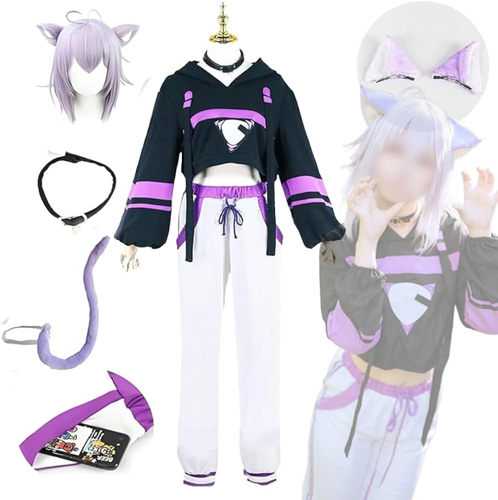 ホロライブ 猫又おかゆ コスプレセット Amazon.co.jp: [PWPCOS] 猫又おかゆ コスプレ バーチャル YouTuber