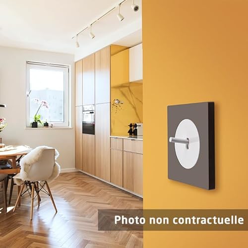 Fontini DOM Blende weiß mit weißer Einzelplatte - Schlichtheit und perfekte Integration