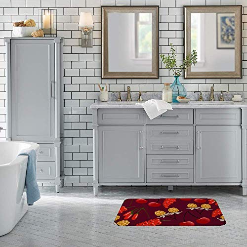 Tapis de douche lavable en machine grand format velours absorbant et antidérapant