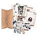 Ruilonghai Kit de Fournitures de Scrapbooking - Autocollants de papiers pour la journalisation, Autocollants de planificateur Heureux Fournitures d'artisanat esthétiques journaux indésirables Kit de