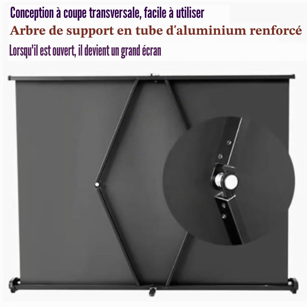 Toile De Projection Mobile Écran De Projecteur sur Pied Écran De Projection Mini 20 30 40 60 Pouces Rideau De Projecteur Portable Ecran Videoprojecteur pour Extérieur/intérieur Films(20"-4:3)