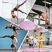 SPYMINNPOO Pole Dance Crash Mat, with Handle, PU EPE Round Foldable Dancing Safety Pad, for Home Gym, Pink 47.24inch