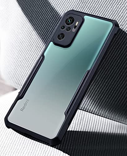 Image of Pikkme Back Cover for Mi Redmi Note 10 / Redmi Note 10s (TPU, Plastic | Black | Solid)