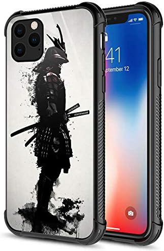 CARLOCA iPhone 11 Case,Japanese Samurai iPhone 11 Cases for Girls Women,Graphic Design Shockproof Anti-Scratch Drop Protection Case for Apple iPhone 11