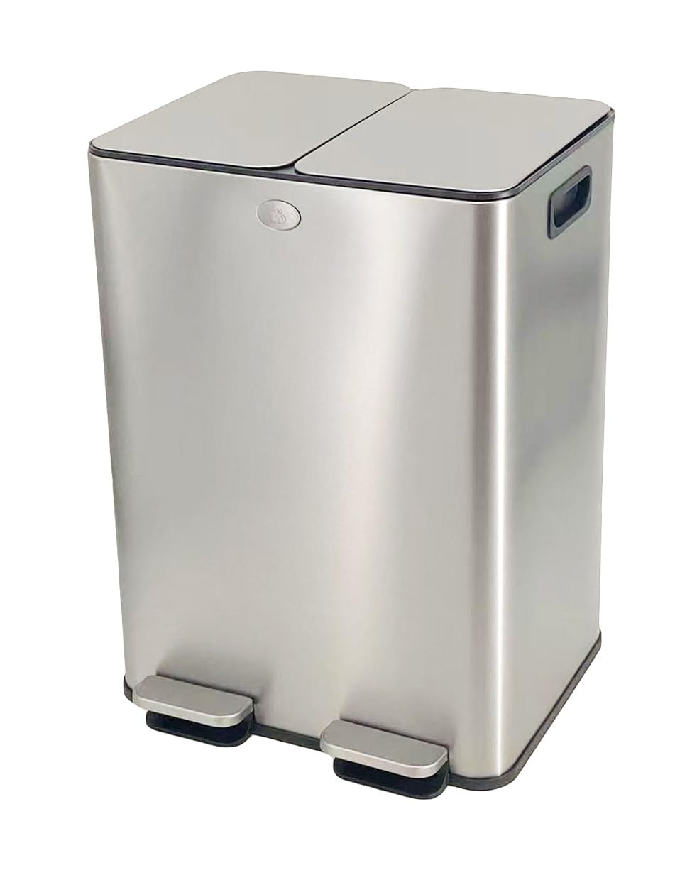 DEPOS デポス ゴミ箱 ステンレス ダストボックス 分別 20L×2 Amazon｜DEPOS デポス ゴミ箱 ステンレス ダストボックス 分別 20L×2