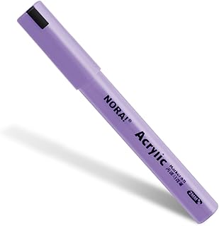 LLINthy Paquete de rotuladores de pintura acrílica, para pintura de roca, suministros de pintura acrílica, antifugas, punta tipo prensa
