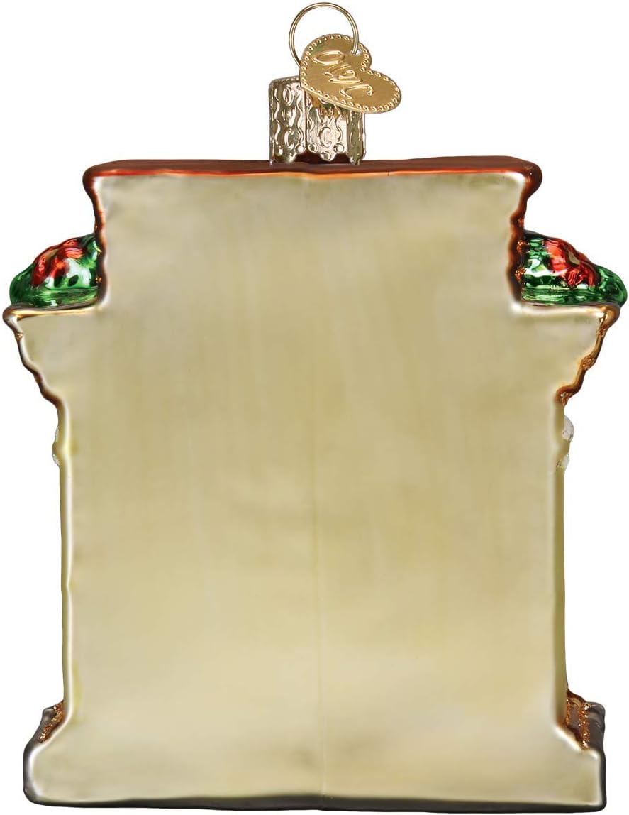 Handcrafted Glass Holiday Hearth Christmas Tree Topper