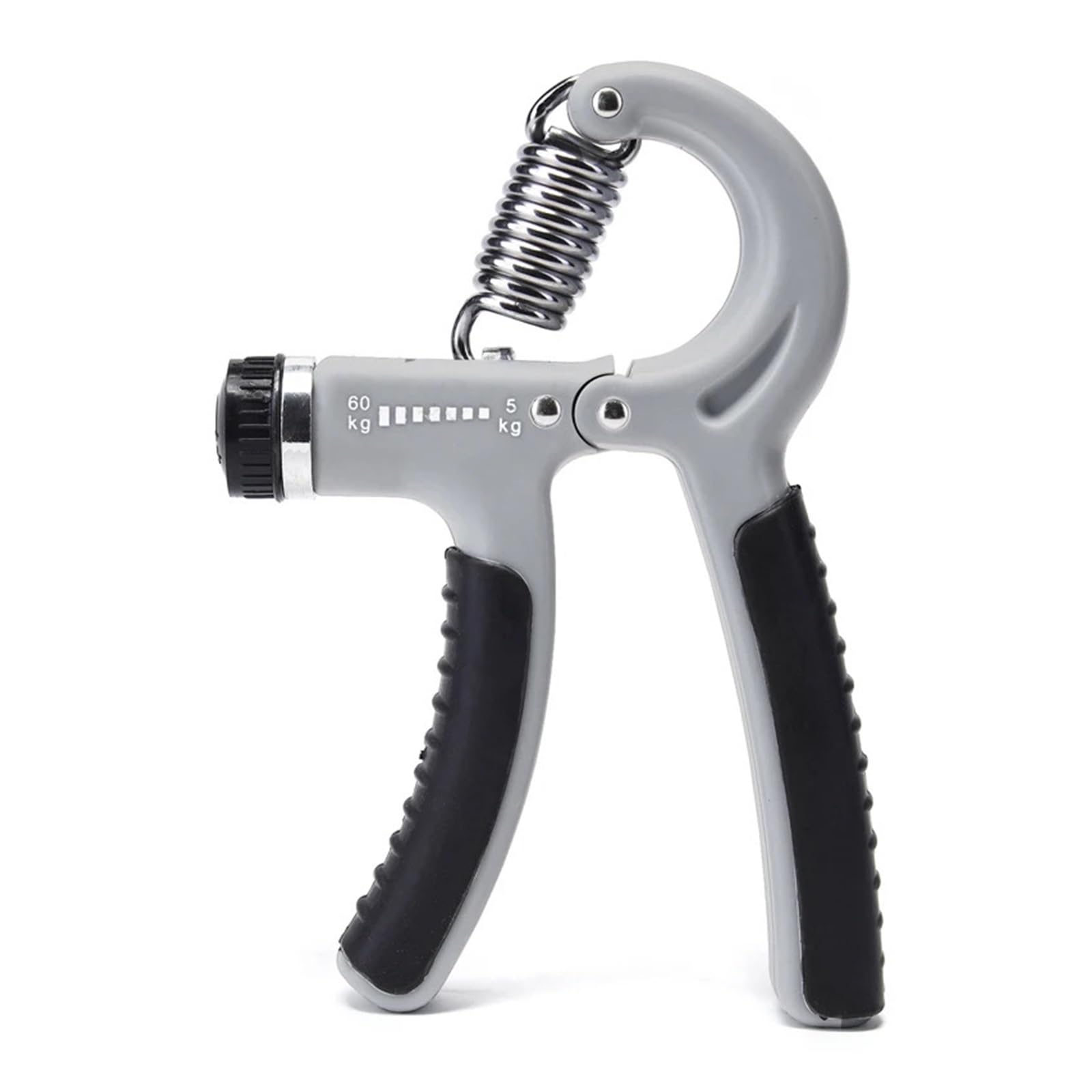 FLYIODFCXV Wrist trainer, 5-60Kg Fitness Wrist Training Increase Strength Spring Finger Pinch Carpal Expander(A-Gray)