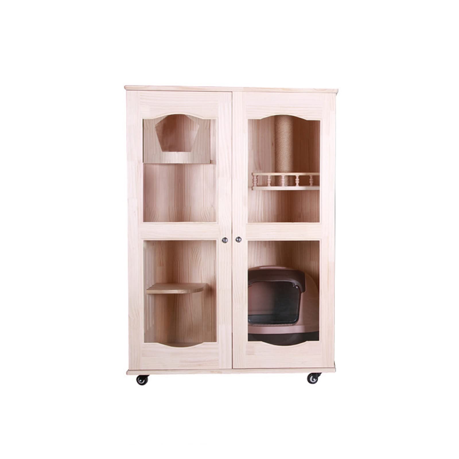 Casa para Mascotas/Jaula para Mascotas， Jaula para Gatos， casa para Gatos， Villa， Sala de Entrega， Marco de Escalada para Gatos， casa para Gatos de Juguete，,4