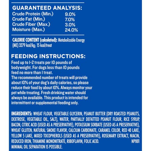Image of Milk-Bone Peanut Buttery Bites Soft Dog Treats with Jif Peanut Butter,11.8-Oz. Bag,(Pack of 2)
