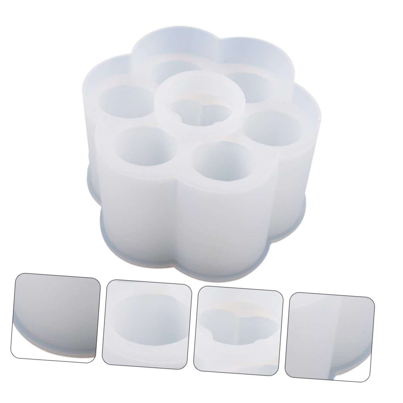 STOBOK 3pezzi Mold Silicone Per Rossetti Stampo Diy Per Portarotolo Resina Epoxy Scomparti Facile Da Sformare e Riutilizzabile Per Creazioni Artigianali Uniche