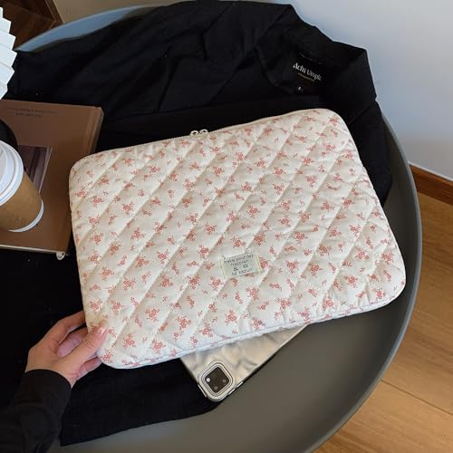 Funda para portátil 14 pulgadas con diseño floral acolchado miniatura 4