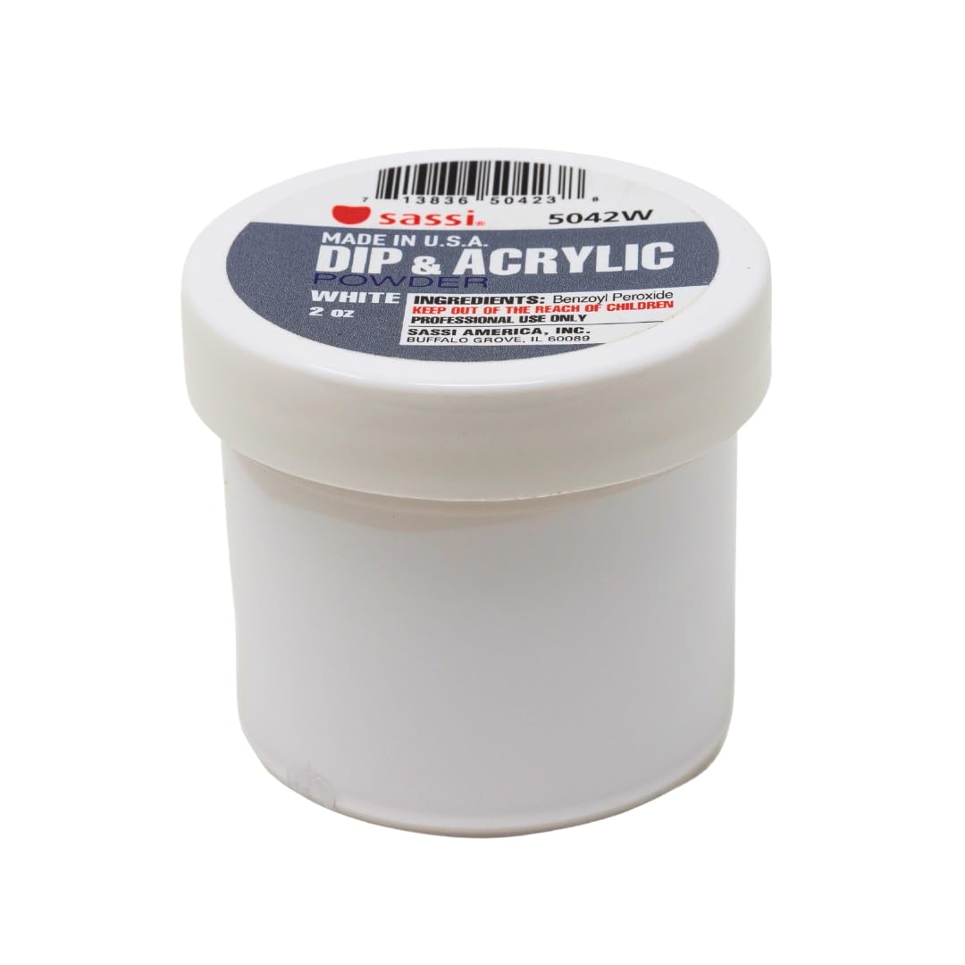 Sassi Classic Acrylic Powder Pink 8oz | Smooth Blend, Long-Lasting Nails | Made in USA