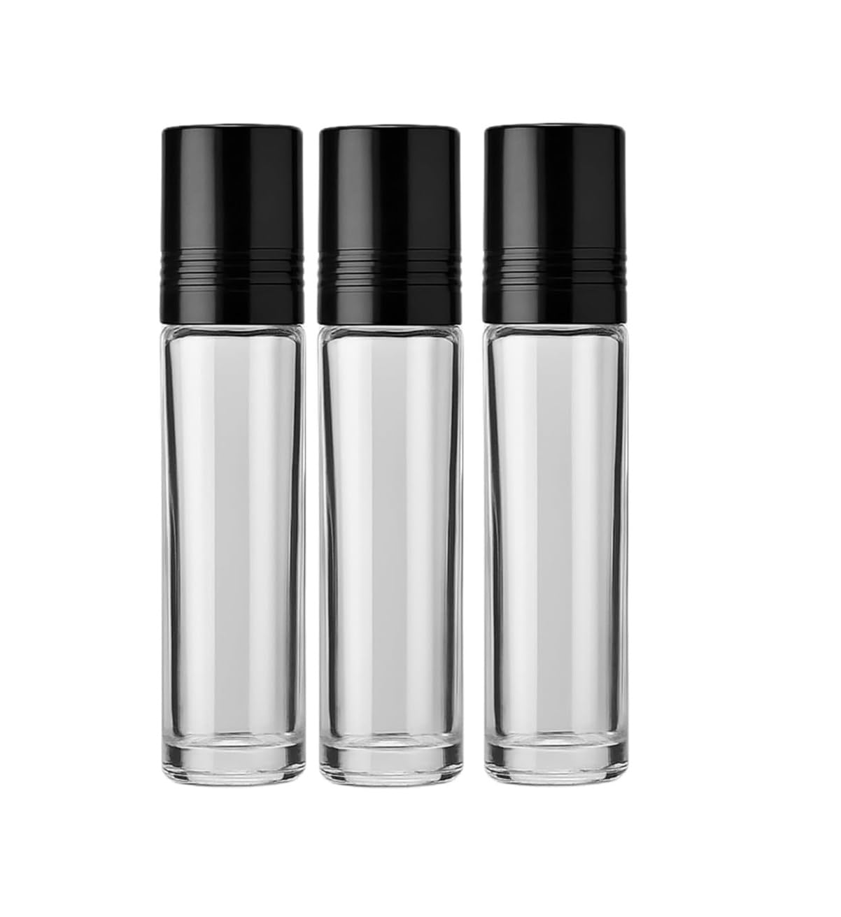 LEMON LIFE Clear Glass Roll-On Bottles, 10ml, Reusable, for Essential Oils, DIY Perfume, Lip Gloss and Serums, Pack of (3)-image-35