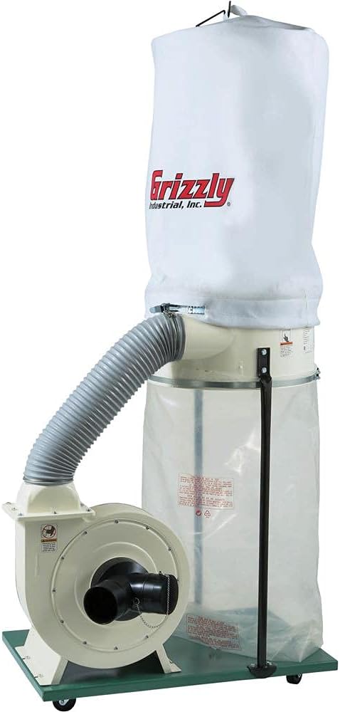 Grizzly Industrial G1029Z2P - 2 HP Dust Collector with Aluminum Impeller - Polar Bear Series