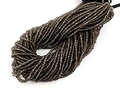 Perles rondelles en quartz fumé 3mm pour créer vos bijoux bohèmes chics de l'été