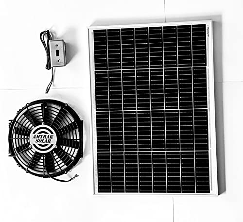 Amtrak Solar Powerful 50-Watt Solar Attic Fan Quietly Cools, Ventilates Exhaust Your House, Garage, Chicken Coop or RV and Protects Against Moisture Build-up (on/off switch included) Amtrak Solar Powerful 50-Watt Solar Attic Fan Quietly Cools, Ventilates Exhaust Your House, Garage, Chicken Coop or RV and Protects Against Moisture Build-up (on/off switch included)