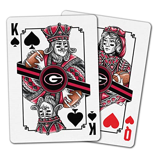 Image of YouTheFan NCAA Officially-Licensed Playing Cards - Original Artwork on All face Cards and Jokers - Team's Official Colors - Quality Linen Texture - Designed in The USA