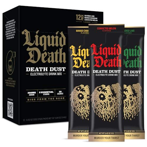 Liquid Death Electrolyte Death Dust Variety, 12 packets