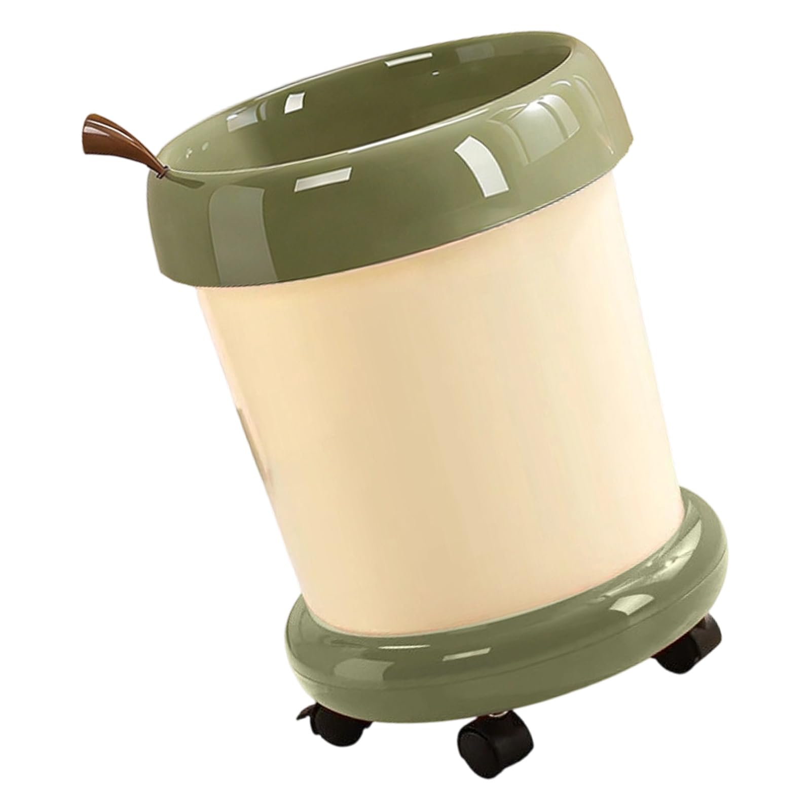 ZEPFJHE Sleek Cartoon Indoor Bin Resistant Construction Perfect for Home and Workspaces Use Trash Can Portable Waste Basket