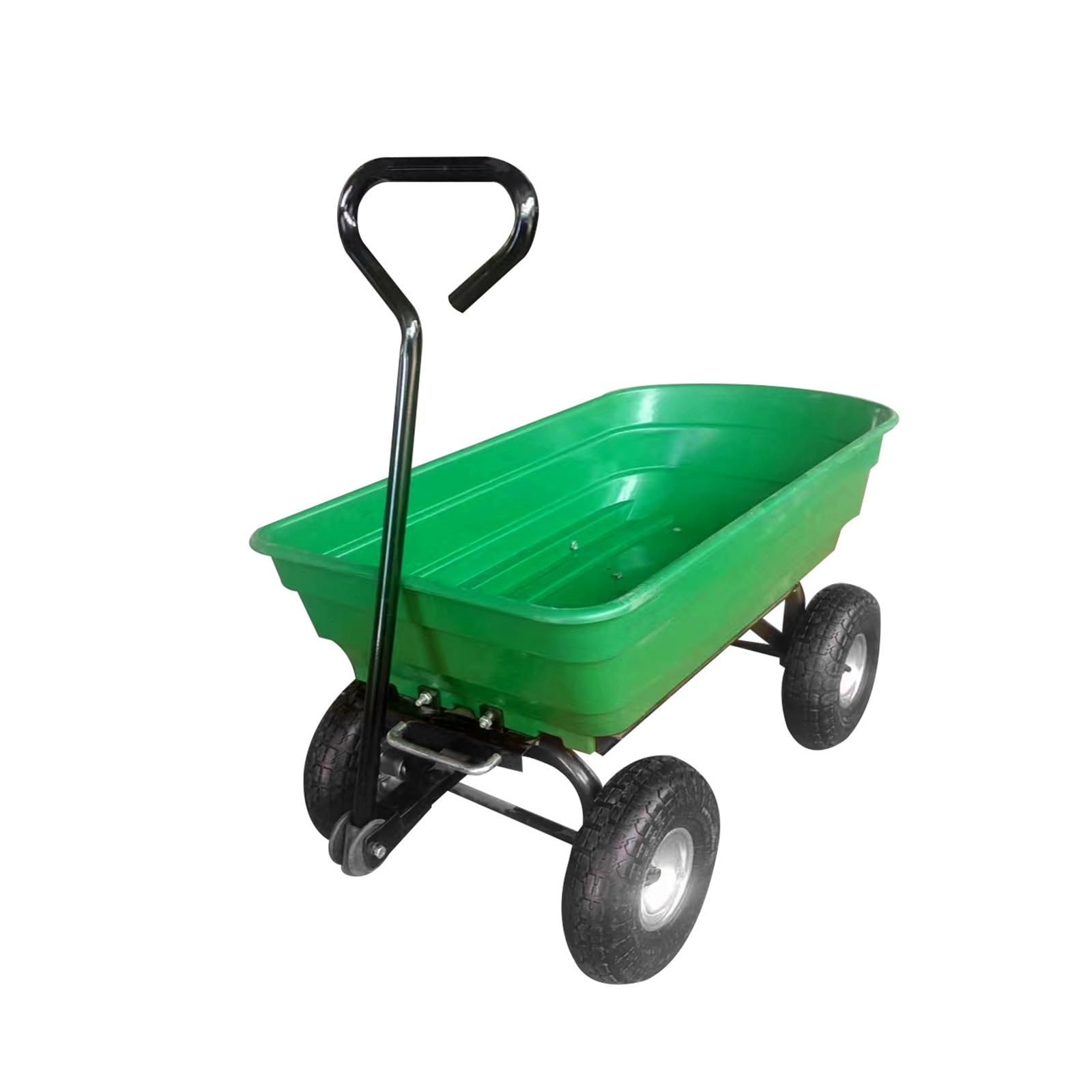 Garden Wagon/Yard Cart Heavy Duty Utility Garden Dump Cart with Tires Wheelbarrow, for Farms Warehouses