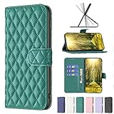 jioeuinly Consumer Cellular ZMax 11 Z6251 Case Compatible for ZTE ZMax 11 Phone Case Flip Stand Cover Women Wallet Green