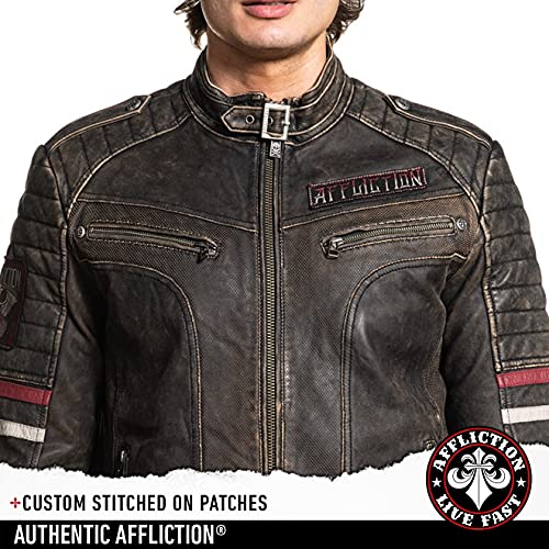 Image of Affliction Men's Velocity Leather Jacket