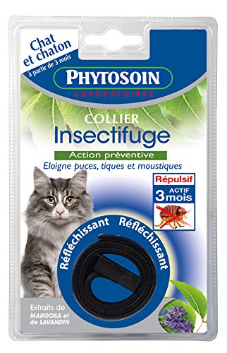 Phytosoin - 095007 - Chats - Collier Insectifuge Réfléchissant