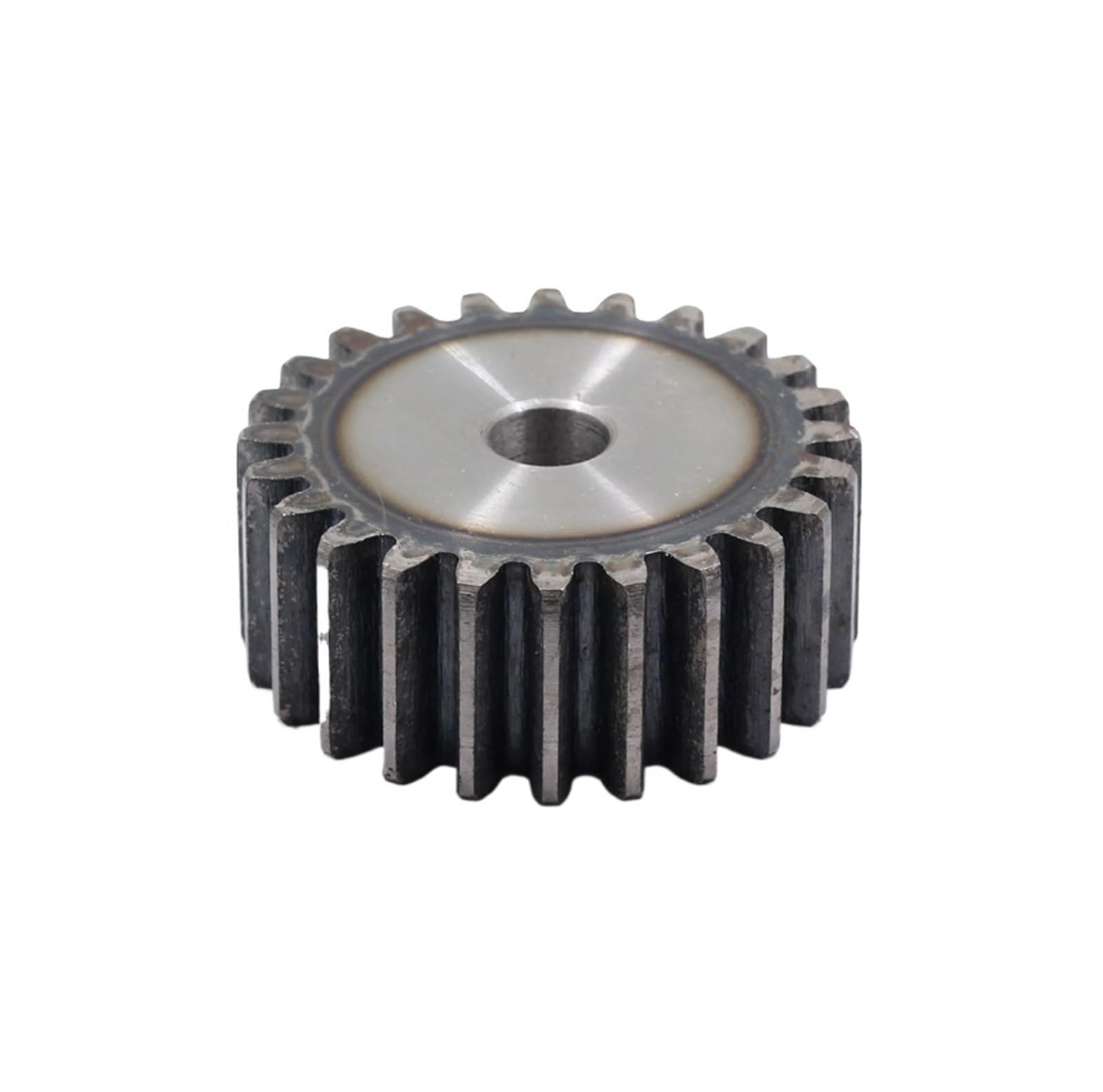 Bevel Gear Pinion Hardware Mechanical 8mm 1.5 Mod Spur Gear 19T 20T 21T 22T 23T 24T 25T Teeth Straight Metal Pinion Tooth Surface Quenched Steel for CNC Rack(24Teeth)