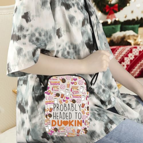 WCGXKO Coffee Gift Probably Headed To Drink Crossbody Bag Drink Refreshment Lover Gift4