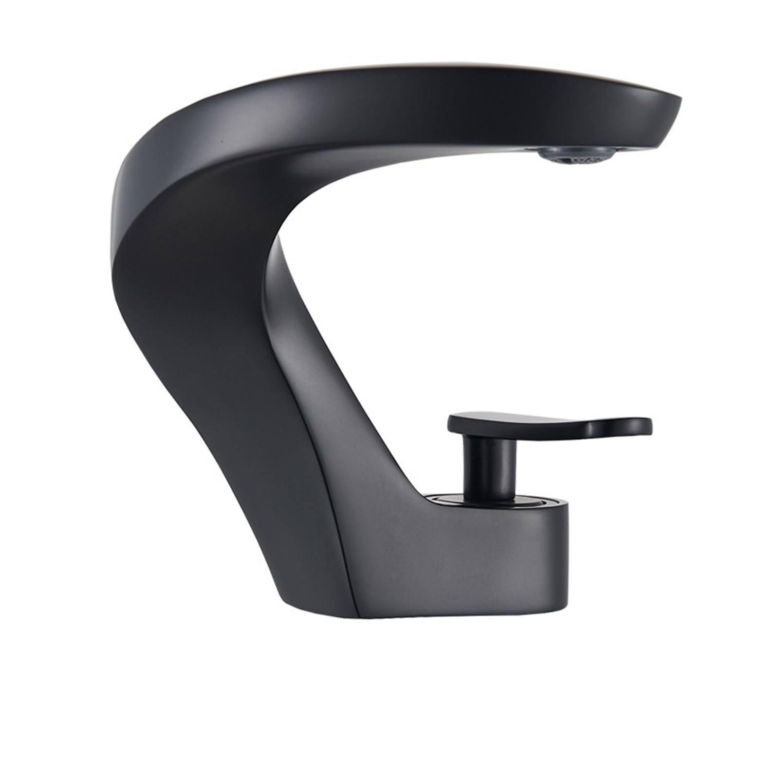 ZYCHSJXA Bathroom Sink Mixer Faucet Single Lever Deck Mounted Brass Hot and Cold Basin Taps Brushed Nickel(Brushed Nickel)