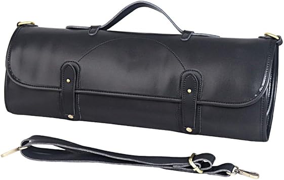 Chef Knife Roll Bag Knife Case Knife Case Knife Carrying Case Tool Roll Bag with 10 Pockets Multifunction Microfiber for Kitchen Travel Camping Black